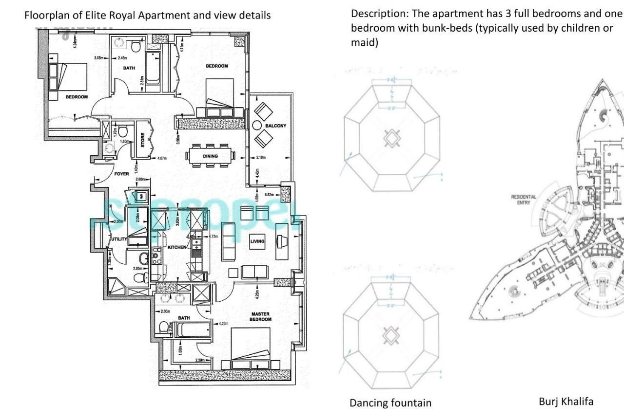 Elite Royal Apartment - Full Burj Khalifa & Fountain View - Crystal Dubai Exterior photo